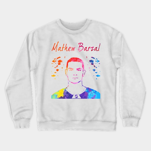 Mathew Barzal Crewneck Sweatshirt by Moreno Art